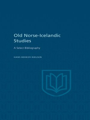 cover image of Old Norse-Icelandic Studies